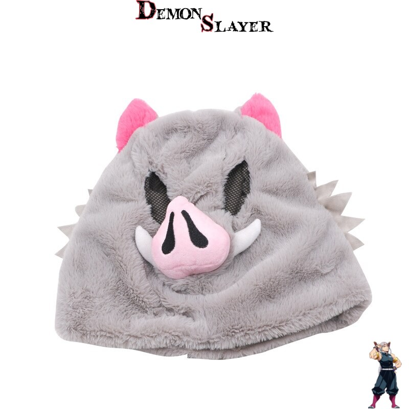 Chapeau de cosplay Inosuke Demon Slayer en Cotton