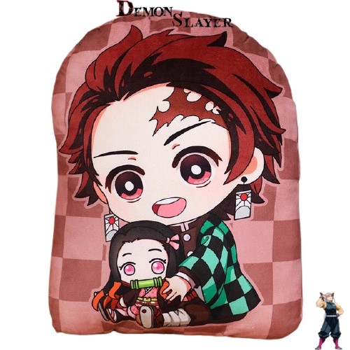 Coussin kawaii Tanjiro de l'univers Demon Slayer