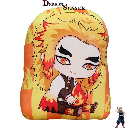 Coussin Kawaii Kyojuro Rengoku de Demon Slayer