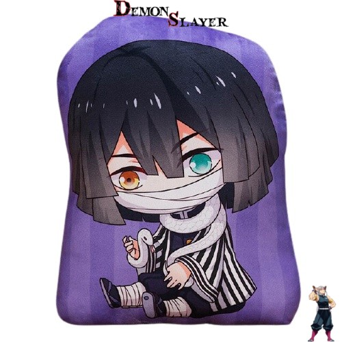 Coussin Kawaii Obanai Iguro Demon Slayer