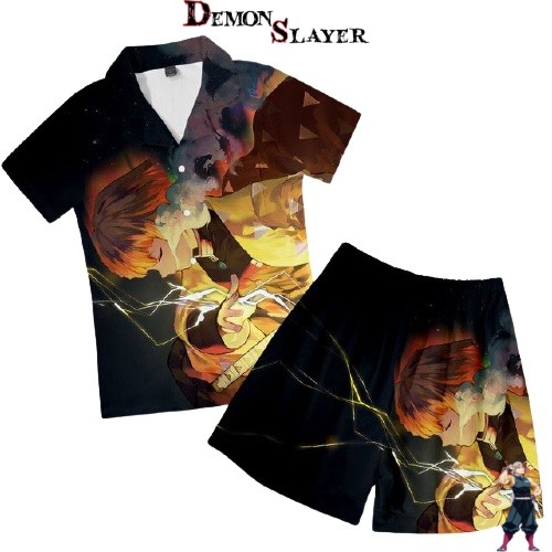 Pyjama Demon Slayer Zenitsu, Souffle du Tonerre du XXS au 6XL