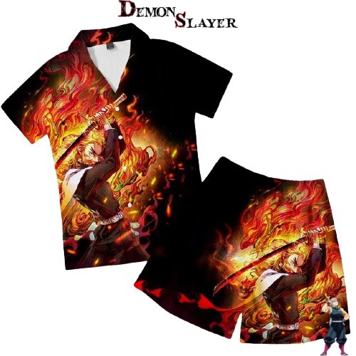 Pyjama Demon Slayer Kyojuro Souffle du Feu, édition Kyojuro Rengoku