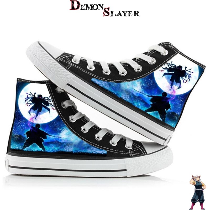 Chaussures en toile Demon Slayer motif Nuit Sombre
