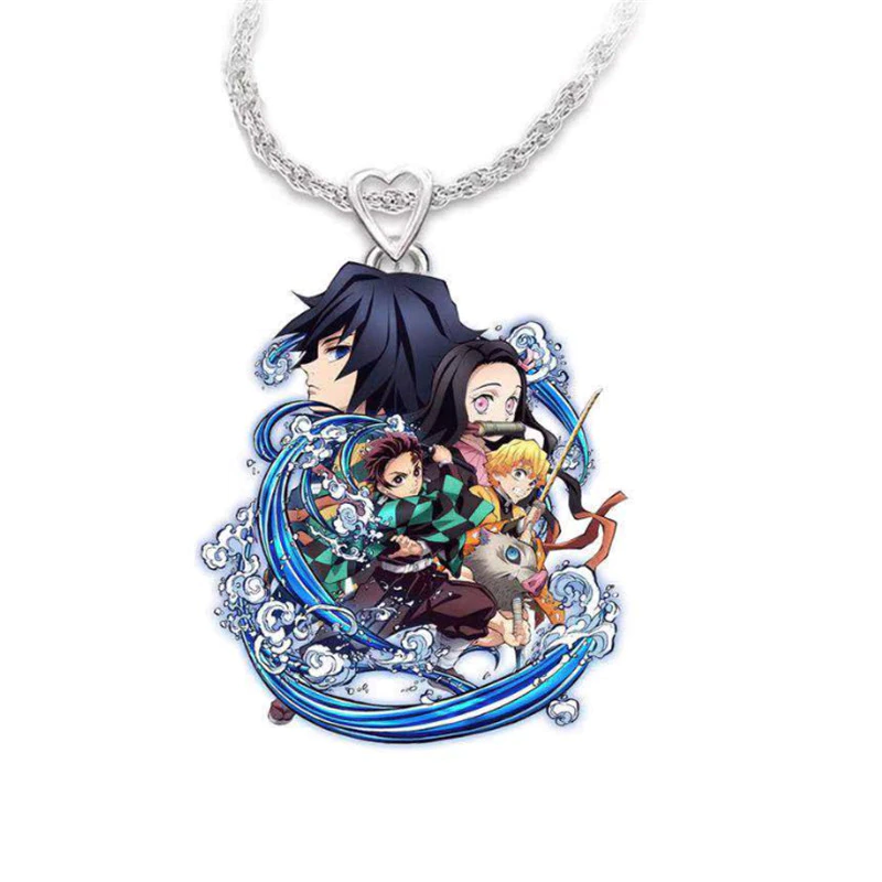 Collier Demon Slayer personnages réunis
