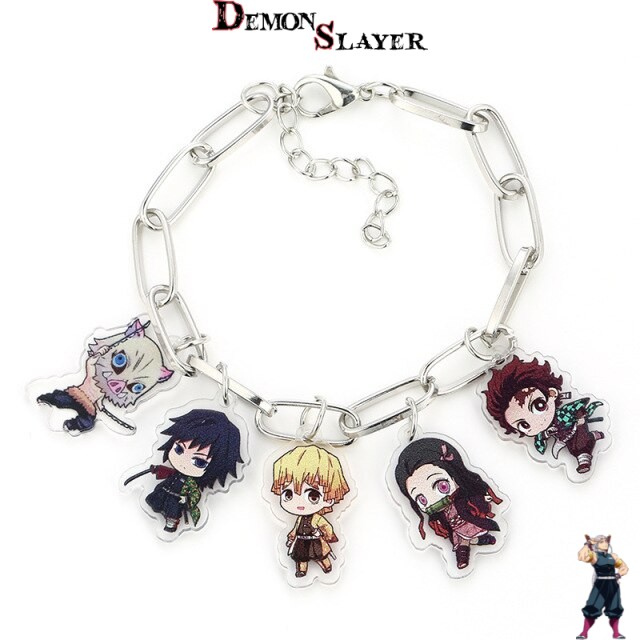 Bracelet Demon Slayer avec personnages réunis