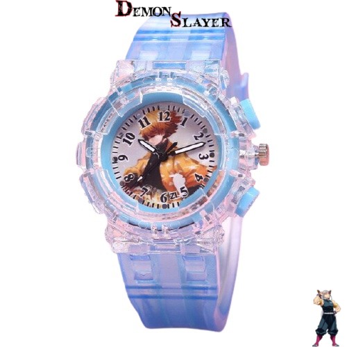 Montre bleu ciel Demon Slayer avec Zenitsu
