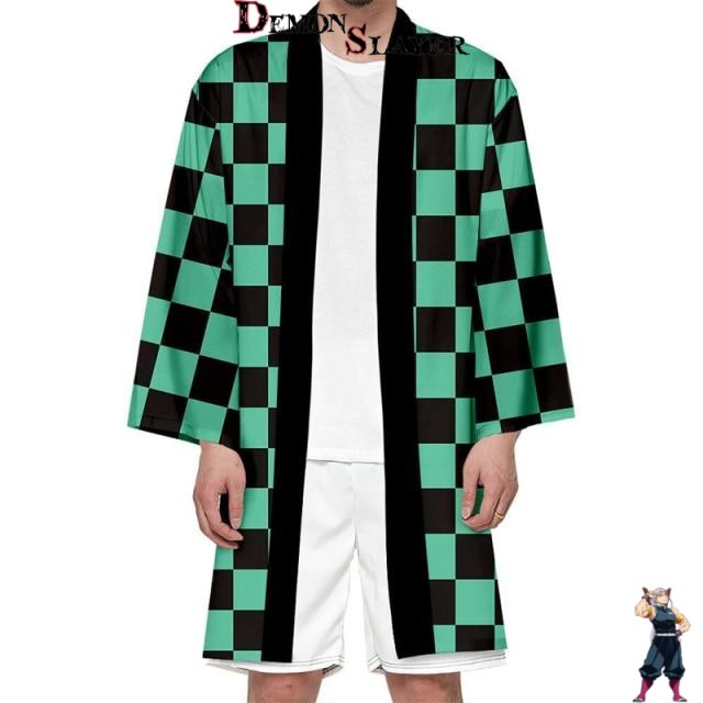 Peignoir Demon Slayer Tanjiro, du XS au 4XL