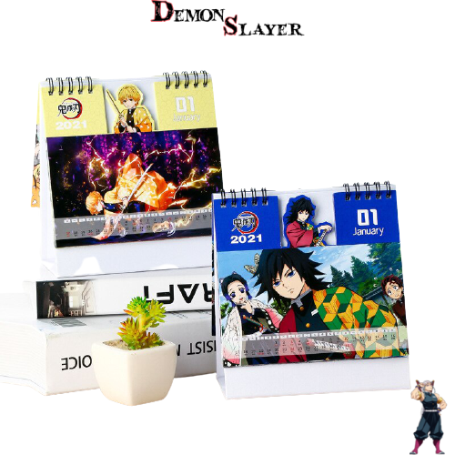 Calendrier Demon Slayer légendaire modèles Tanjiro à Inosuke