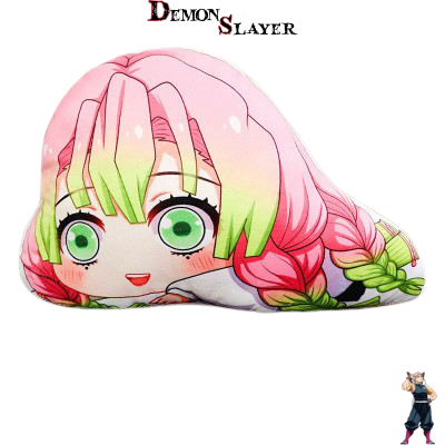 Coussin Mitsuri allongé Demon Slayer, 35 cm ou 45 cm