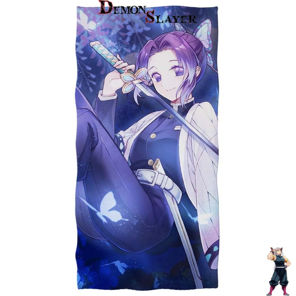 Serviette Shinobu Demon Slayer avec 2 tailles au choix