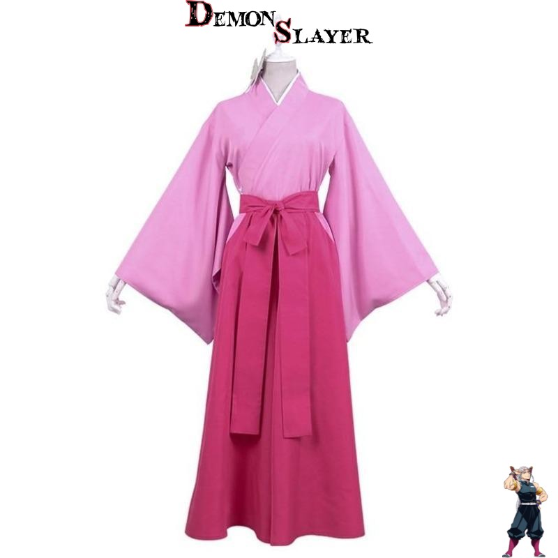 Costume de cosplay Demon Slayer Kanao Tsuyuri, tailles S à XL