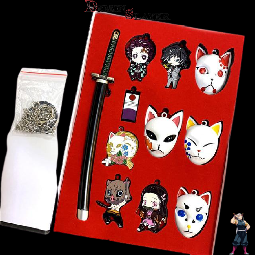 Katana Demon Slayer avec porte-clé en lot