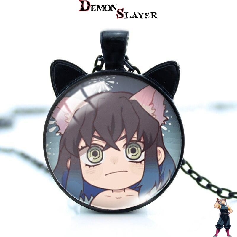 Collier Neko Inosuke Demon Slayer avec finitions au choix