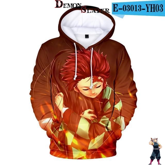 Sweat Burgundy Demon Slayer Tanjiro Kamado