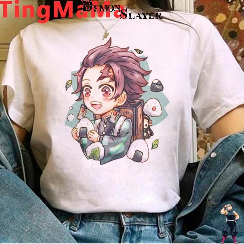 T-shirt féminin Demon Slayer Tanjiro mignon