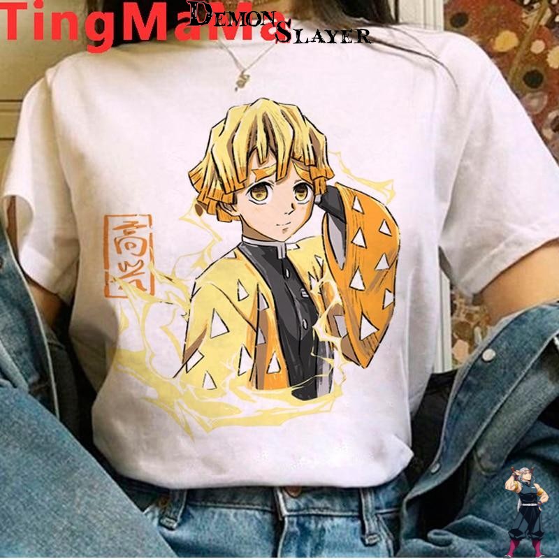 T-shirt femme Demon Slayer Kimitsu regard étincelant, XXS à XXL