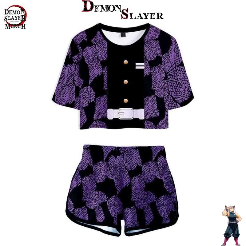 Crop top Kokuchibo de Demon Slayer
