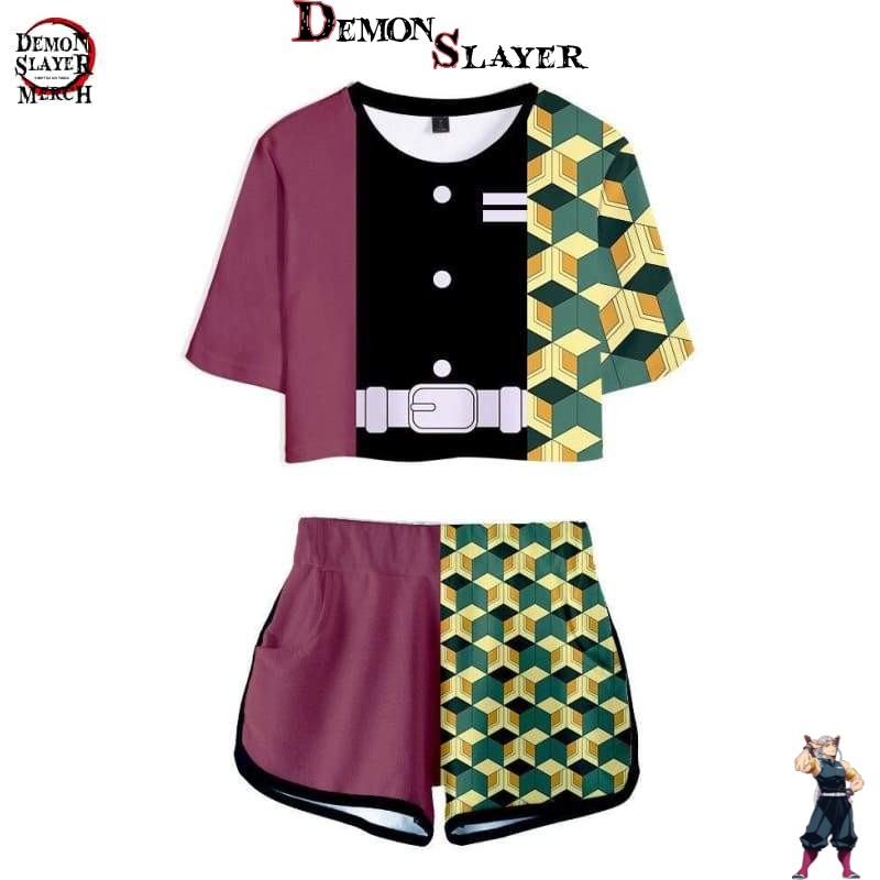 Crop top Demon Slayer Giyuu Tomioka, disponible du XS au XXL