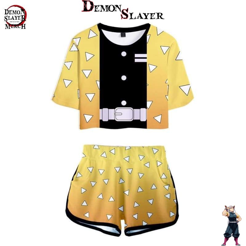 Crop top Demon Slayer Zenitsu Agatsuma, du XS au XXL
