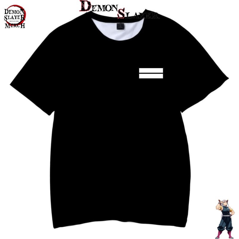 T-Shirt Demon Slayer Symbole japonais, coloris Black ou White