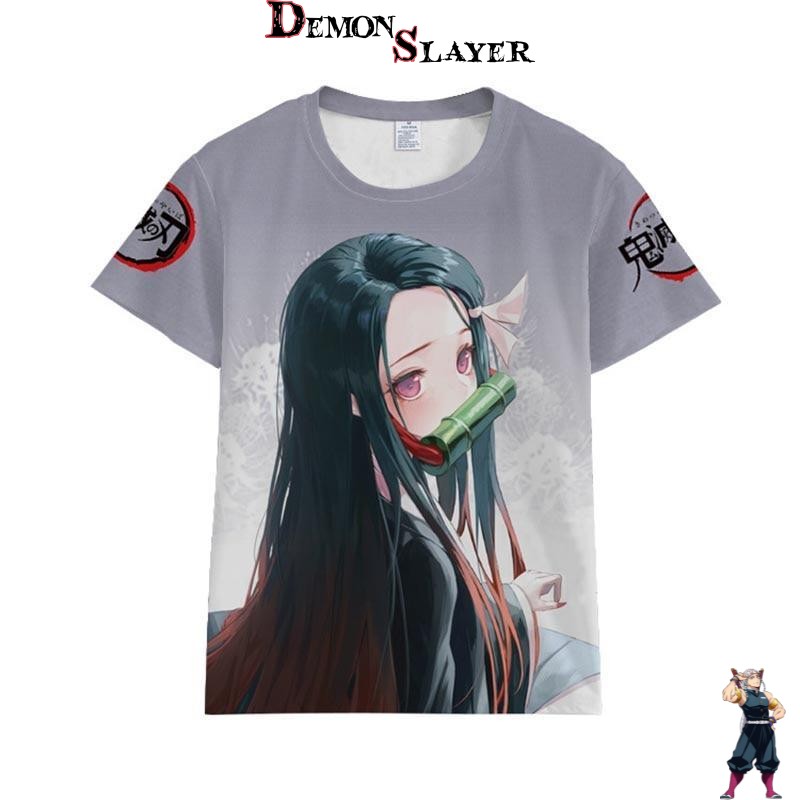 T-Shirt Demon Slayer Nezuko avec Shinobu