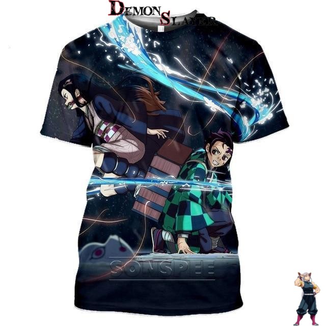 T-shirt Demon Slayer Souffle de l’Eau du XS au 6XL