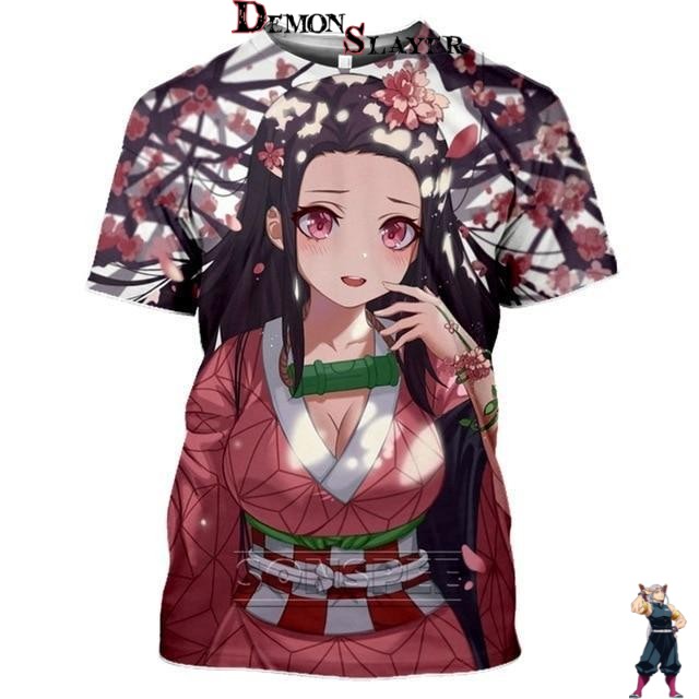 T-shirt Nezuko mignonne de la collection Demon Slayer