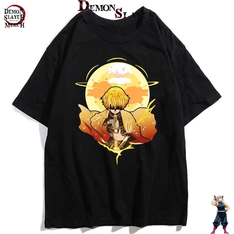 T-shirt Demon Slayer Zenitsu, Dieu du Tonnerre
