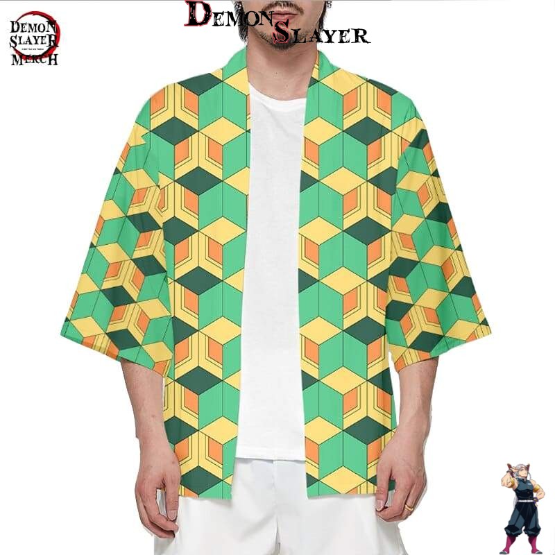 Kimono Demon Slayer Sabito style Haori avec tailles jusqu'à 4XL