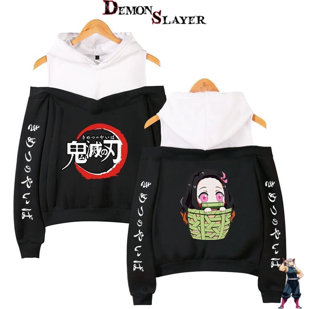 Sweat Demon Slayer Nezuko à épaules dénudées