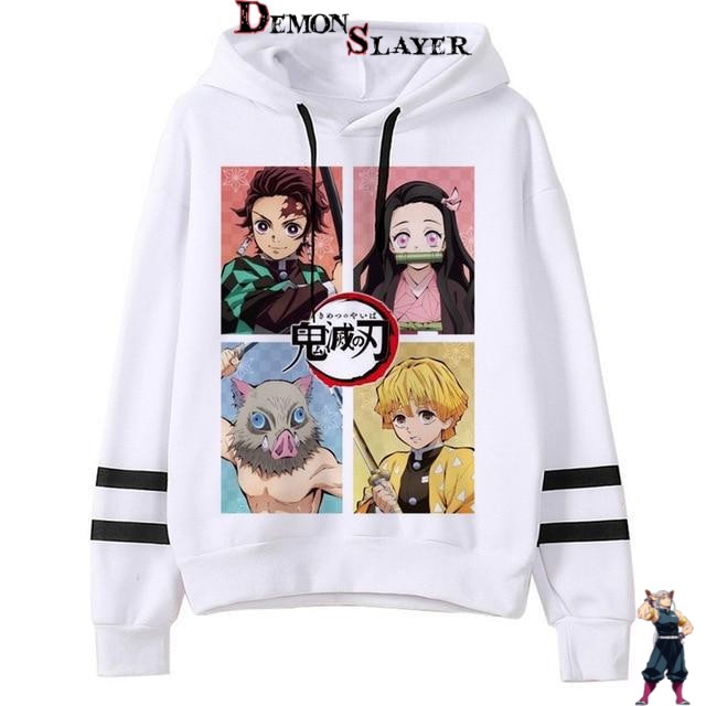 Sweat blanc Demon Slayer