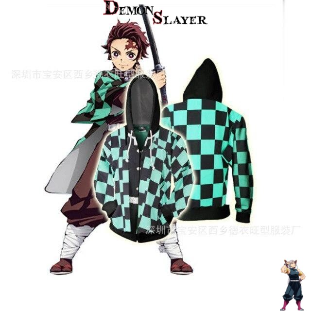 Sweat Demon Slayer Tanjiro uniforme, du S au 5XL