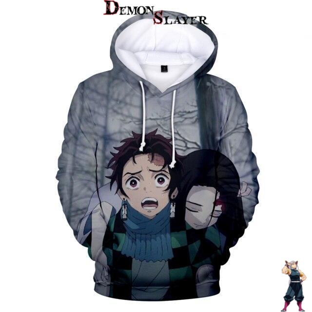 Sweat Demon Slayer Tanjiro en pleine frayeur