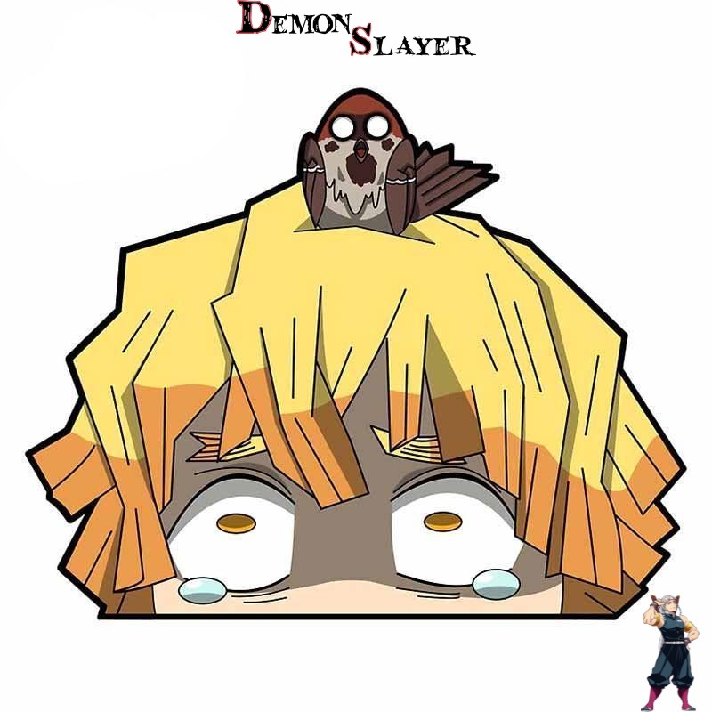 Sticker Zenitsu Demon Slayer avec plusieurs modeles