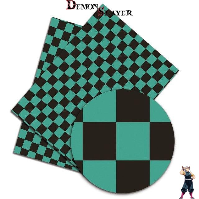 Tissu Tanjiro Demon Slayer en 140 X 50 cm ou 140 X 100 cm