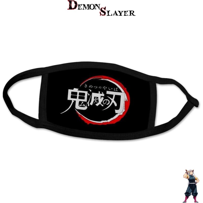 Masque covid Demon Slayer avec logo du manga