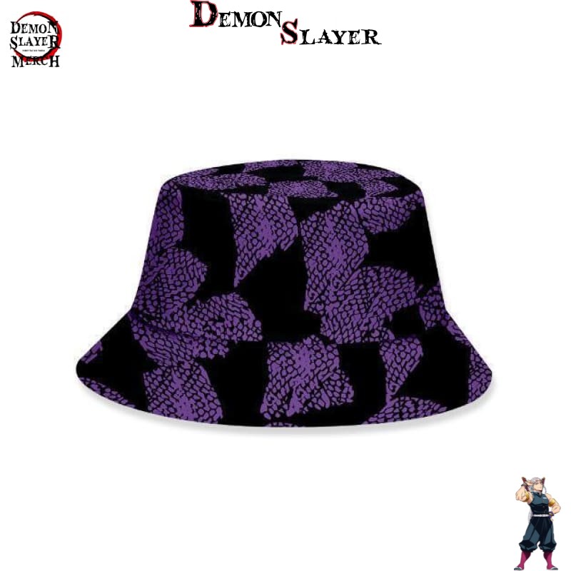 Chapeau Demon Slayer à l'effigie de Kokuchibo