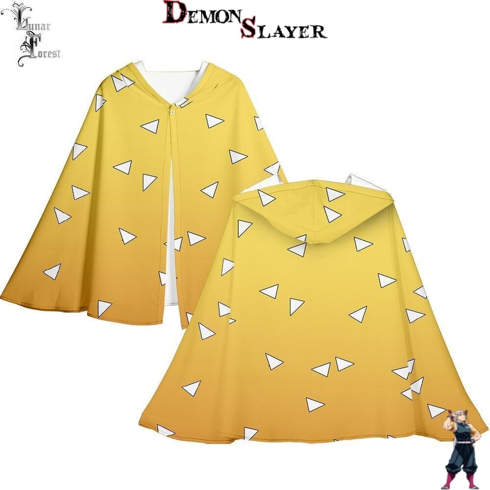 Manteau Zenitsu Agatsuma Demon Slayer, tailles S à XXL