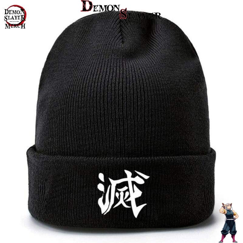 Bonnet Demon Slayer avec kanji Destroy