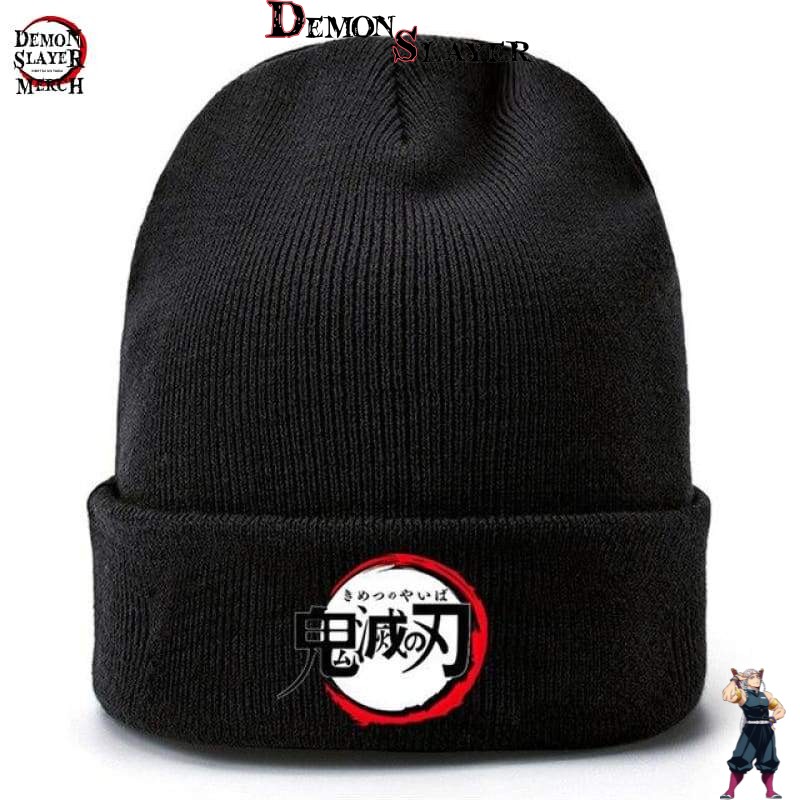 Bonnet Demon Slayer au logo Kimetsu