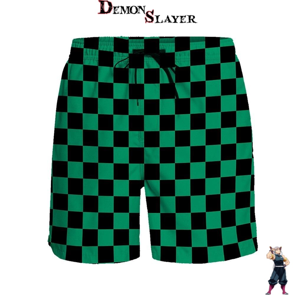 Maillot de bain Tanjiro Kamado Demon Slayer, tailles M à 2XL