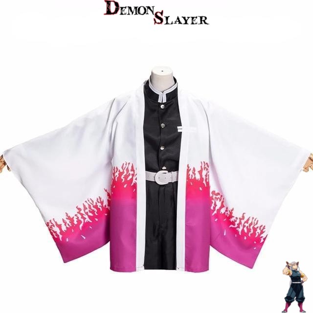 Kimono Kagaya Ubuyashiki Demon Slayer, tailles M à L