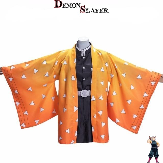 Kimono Demon Slayer Zenitsu, tailles Medium Size et Large size