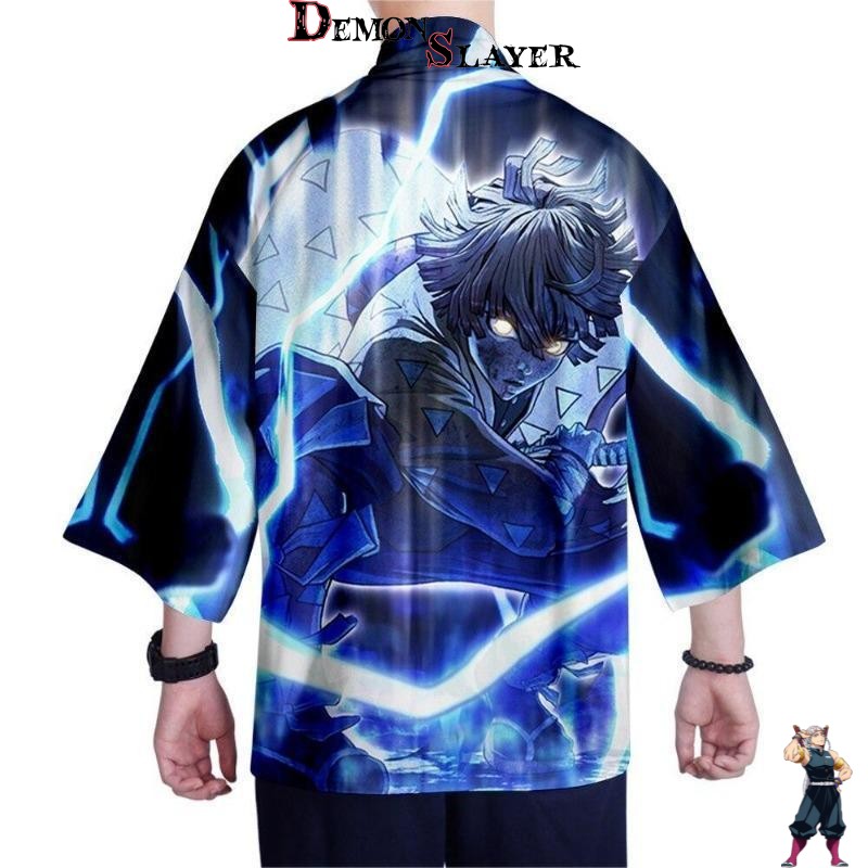 Kimono Demon Slayer Zenitsu Agatsuma du XXS au 4XL