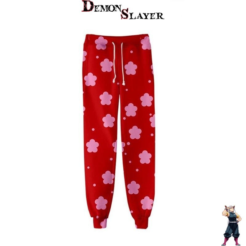 Jogging Makomo Rouge Demon Slayer du XXS au 4XL