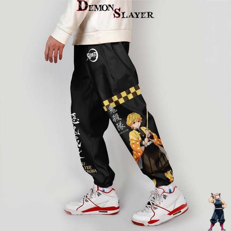 Jogging noir Zenitsu Demon Slayer, du XXS au 6XL