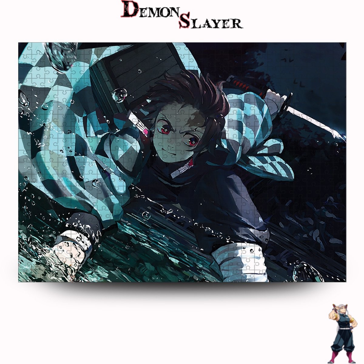 Puzzle Demon Slayer Tanjiro Attaque en 500 Pcs ou 1000 Pcs
