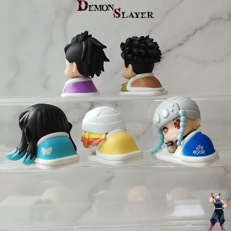 Figurine chibi Demon Slayer Zenitsu avec Little Hashiras