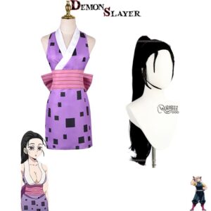 Cosplay Demon Slayer de Hinatsuru avec perruque incluse
