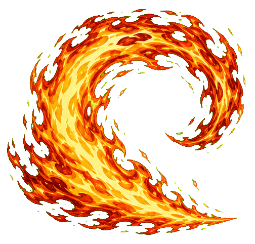 Motif souffle de la flamme